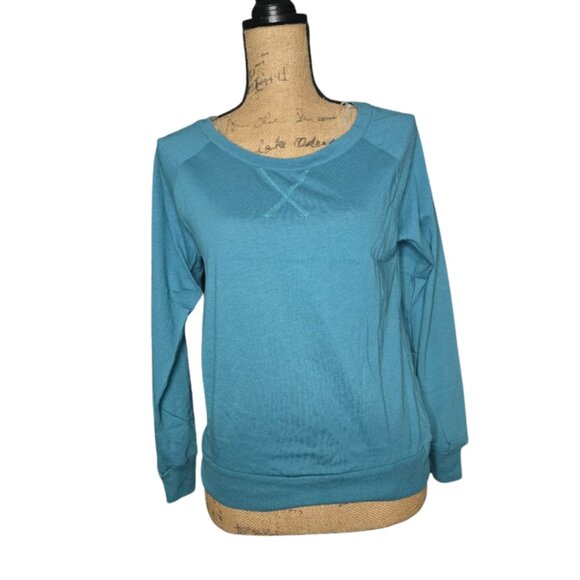 Poof! Tops - NWT Poof Apparel Women's Blue Basic Long Sleeve Size Small